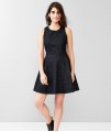Minimal black ribbed bandeau