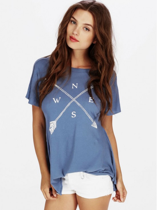 blue t-shirt